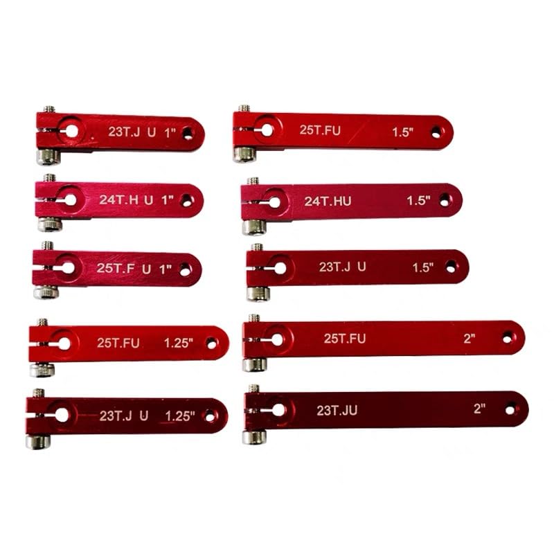 1PCS CNC Aluminum High Torque Heavy Duty Servo Arms 25T Servo Horn Compatible with Futaba Servo Extended arms (2 inch, 25T)
